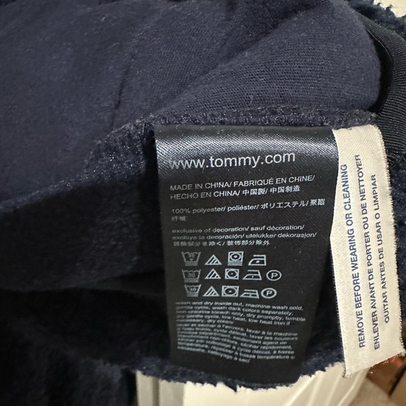 Tommy Hilfiger Navy Quarter Zip Up Sweater - US Men L - Picture 4 of 4